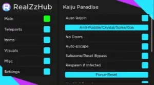 Kaiju Paradise Script: Auto Escape, Esp, Teleports & More