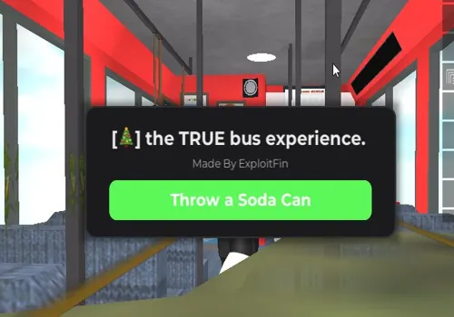 The True Bus Experience Script - (throw A Soda Can) - Roblox-scripter